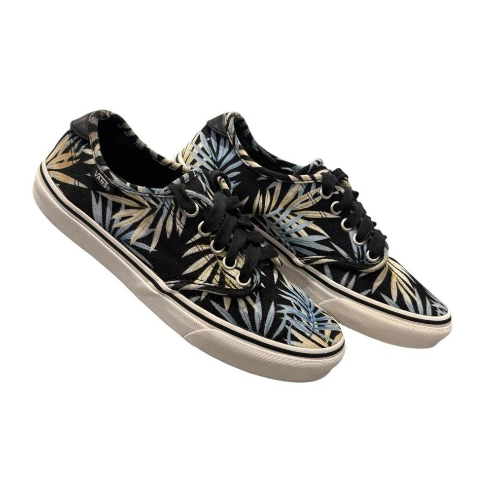 Vans Camden Deluxe Canvas Palm Sneaker Womens Size 7.5 Low Top Sneakers
